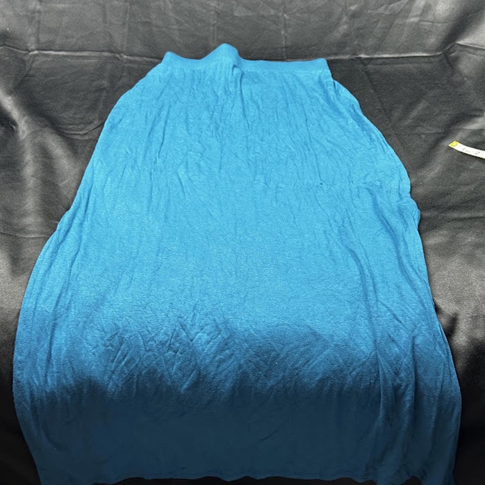 LOFT Petites Teal Blue Jersey Knit Maxi Skirt Elastic Waist SP 20401665 NEW
